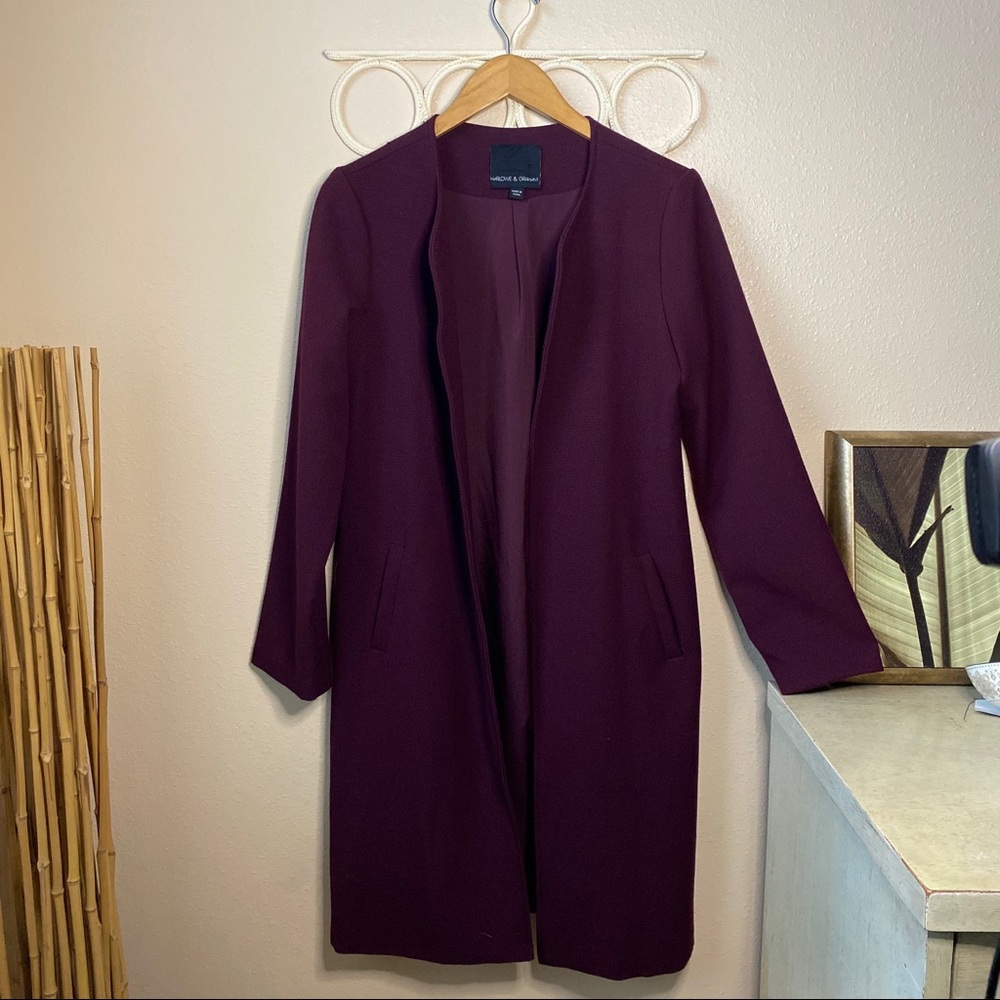 Harlowe & Graham Burgundy Coat